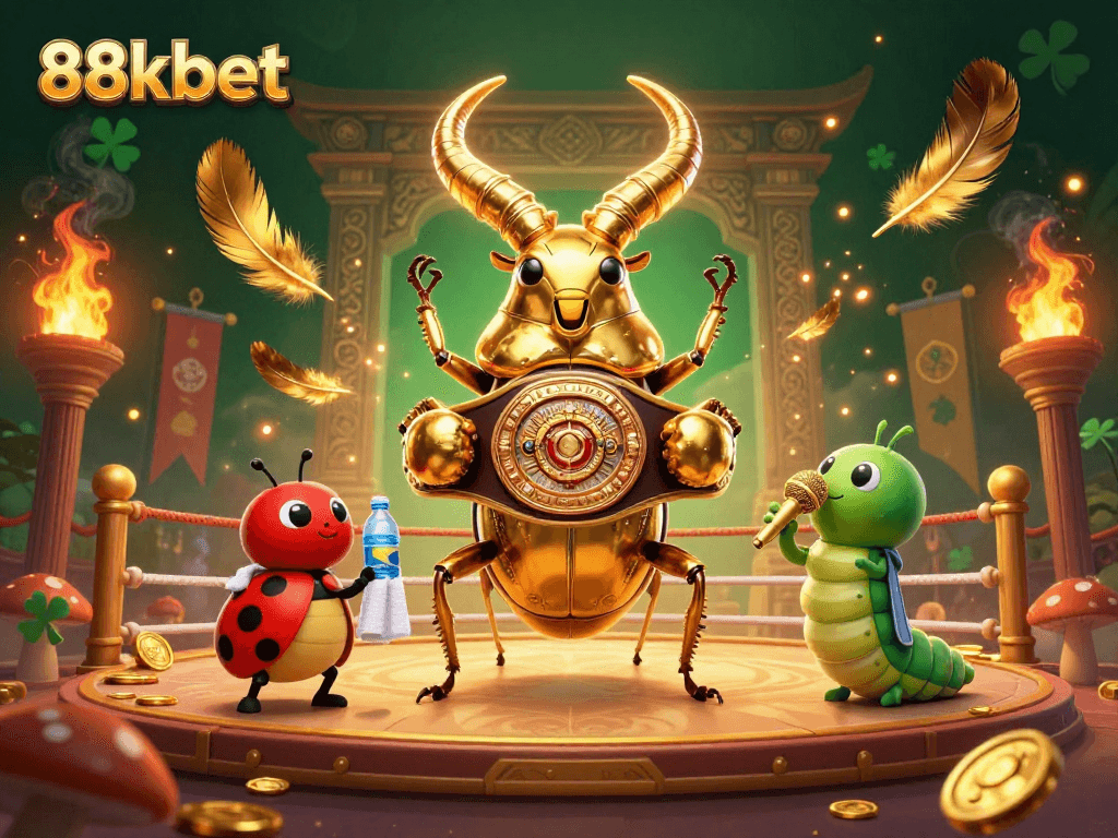 Engage in thrilling gaming action at 88kbet with a vibrant 3D illustration featuring unique characters.