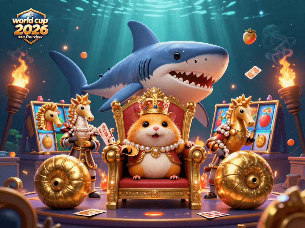 Join the excitement of world cup 2026 san francisco with our fierce hamster king surrounded by vibrant casino elements.
