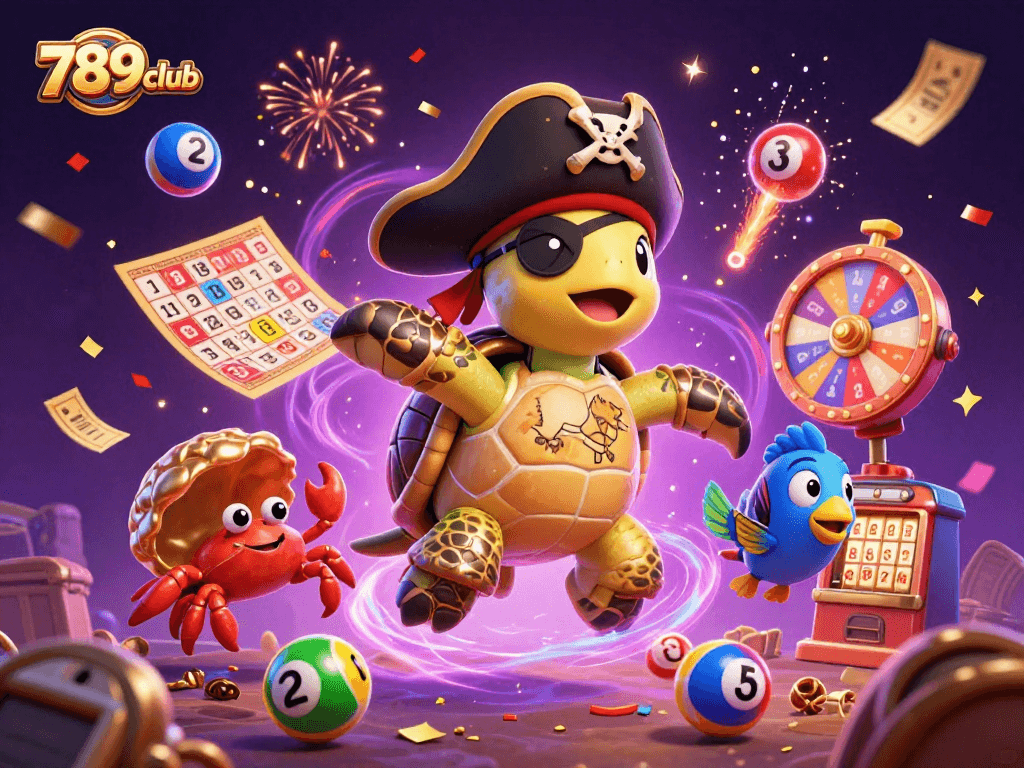 Engage with exciting casino games at 789club, featuring vibrant 3D characters and dynamic elements.