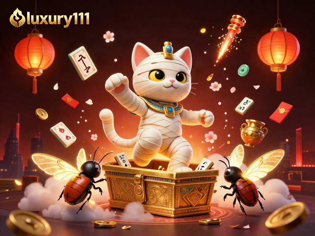 Engage with luxury111 at an exciting pyramid casino featuring a mystical Egyptian scene.