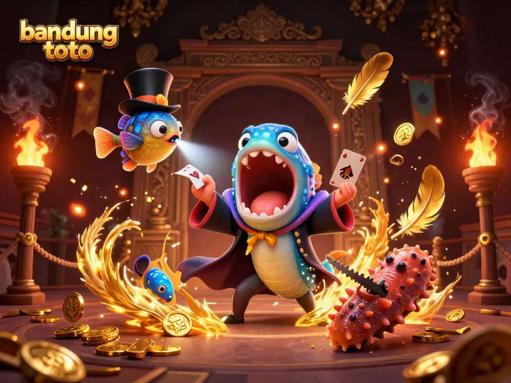 Experience the thrill of bandung toto with vibrant underwater magic acts in a dynamic casino setting.