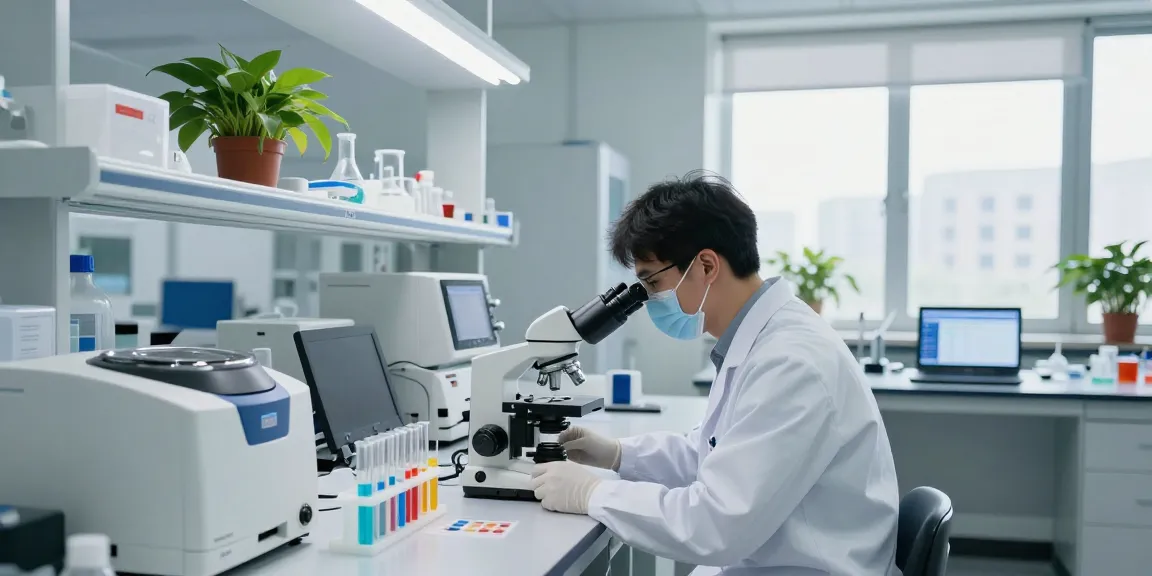 Advanced laboratory scene at https://summitresearchsupply.com, featuring scientist analyzing samples.