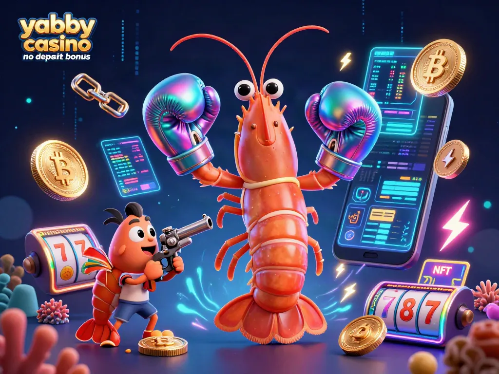 Experience the action with Yabby Casino no deposit bonus, featuring vibrant characters and dynamic gaming elements.
