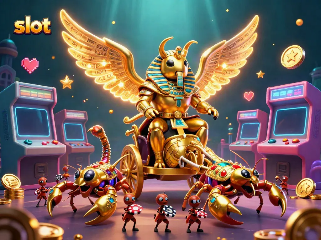 Spin the slot reels with dynamic characters illustrating fun casino gameplay.