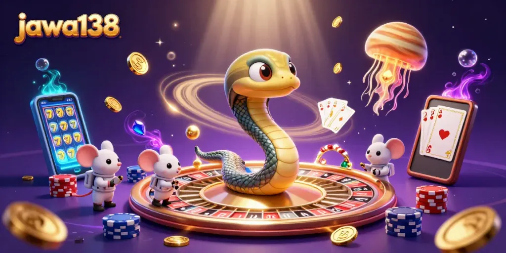 Experience sports betting action with jawa138's 3D Saturn roulette scene featuring astronaut mice and a cosmic dealer.