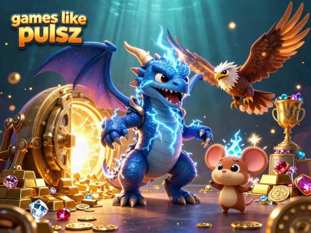 Play exciting games like pulsz at dynamic casinos filled with treasures and vibrant characters.