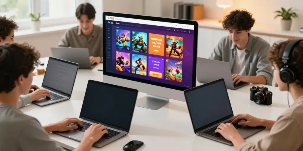 Engaged users logging into QQMacan, showcasing a vibrant online gaming experience.
