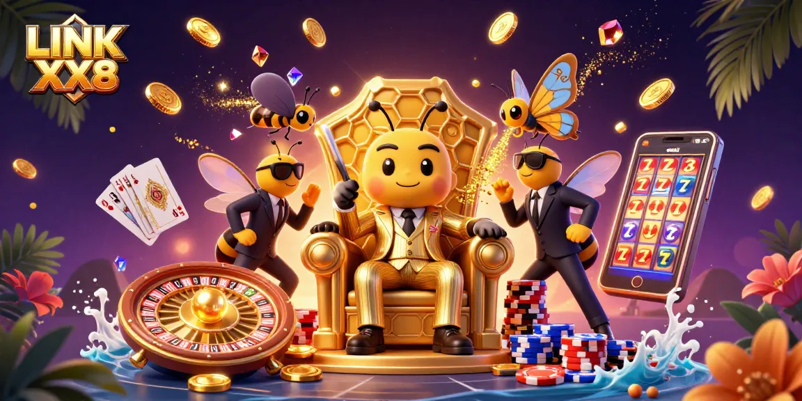 Join the excitement at LINK XX8 with a bumblebee mob boss and thrilling casino action!