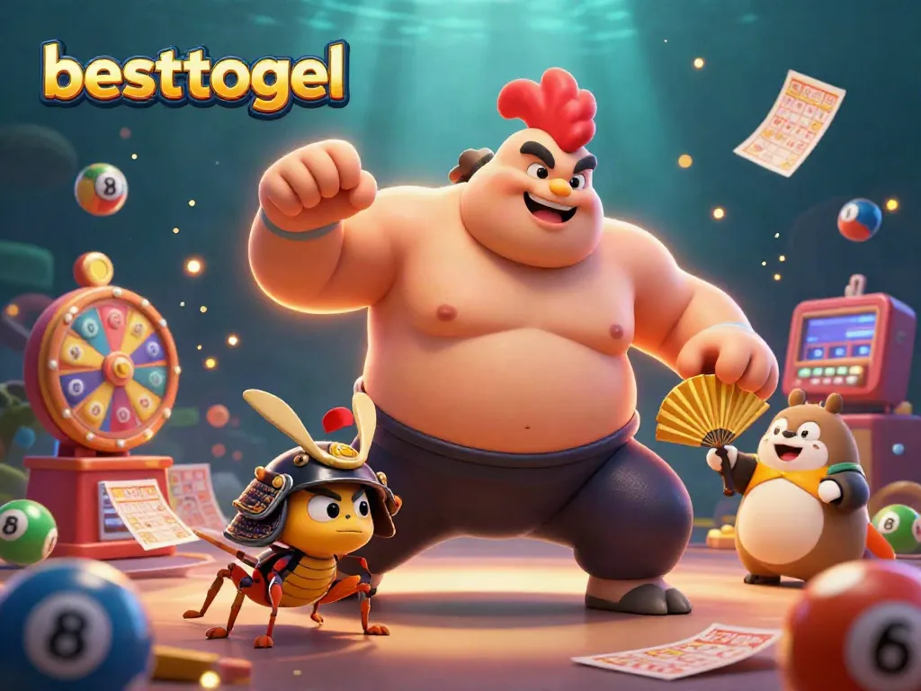 Menangkan lotere dengan besttogel melalui ilustrasi 3D yang penuh semangat.
