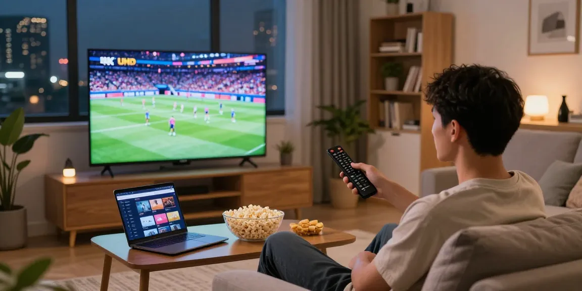 Kijk naar je favoriete programma's met een stabiel IPTV abonnement in 4K kwaliteit vanuit je comfortabele woonkamer.
