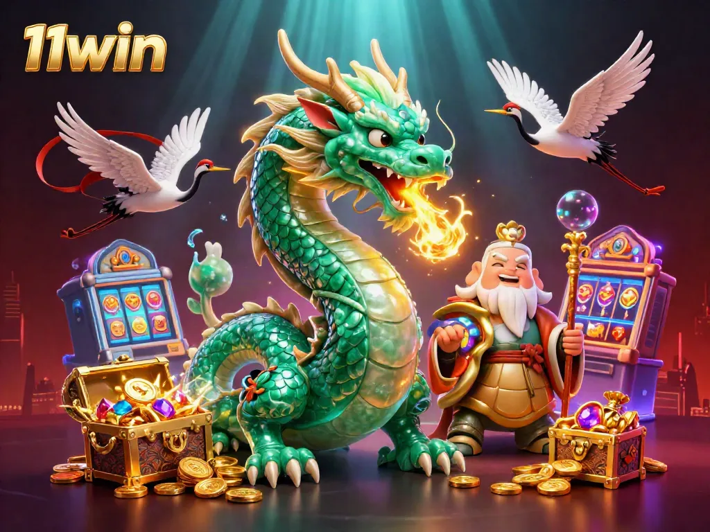 Experience thrilling casino adventures with 11win's animated elements and vibrant characters.
