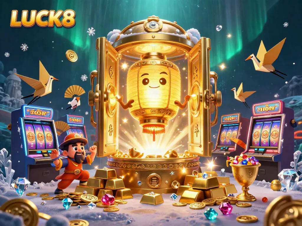 Spin the reels and discover the luck of LUCK8 in this captivating casino scene.