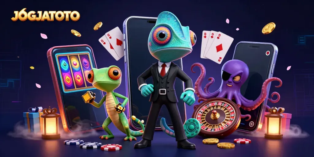 Experience thrilling gameplay at JOGJATOTO with vibrant slot games and dynamic characters.
