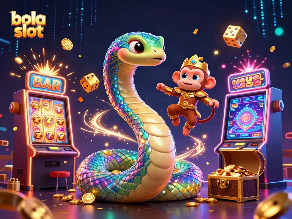 Experience the thrill of bola slot with colorful casino characters and exciting game elements.