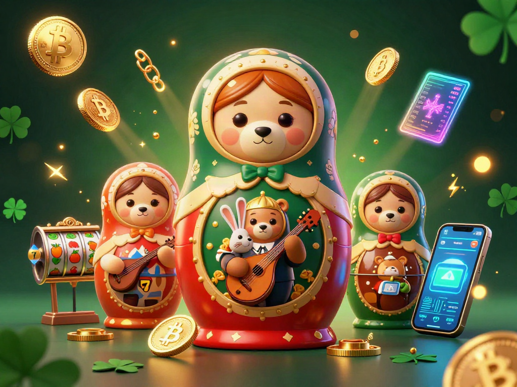Spin the Slot with vibrant characters and crypto elements in a lively casino scene.