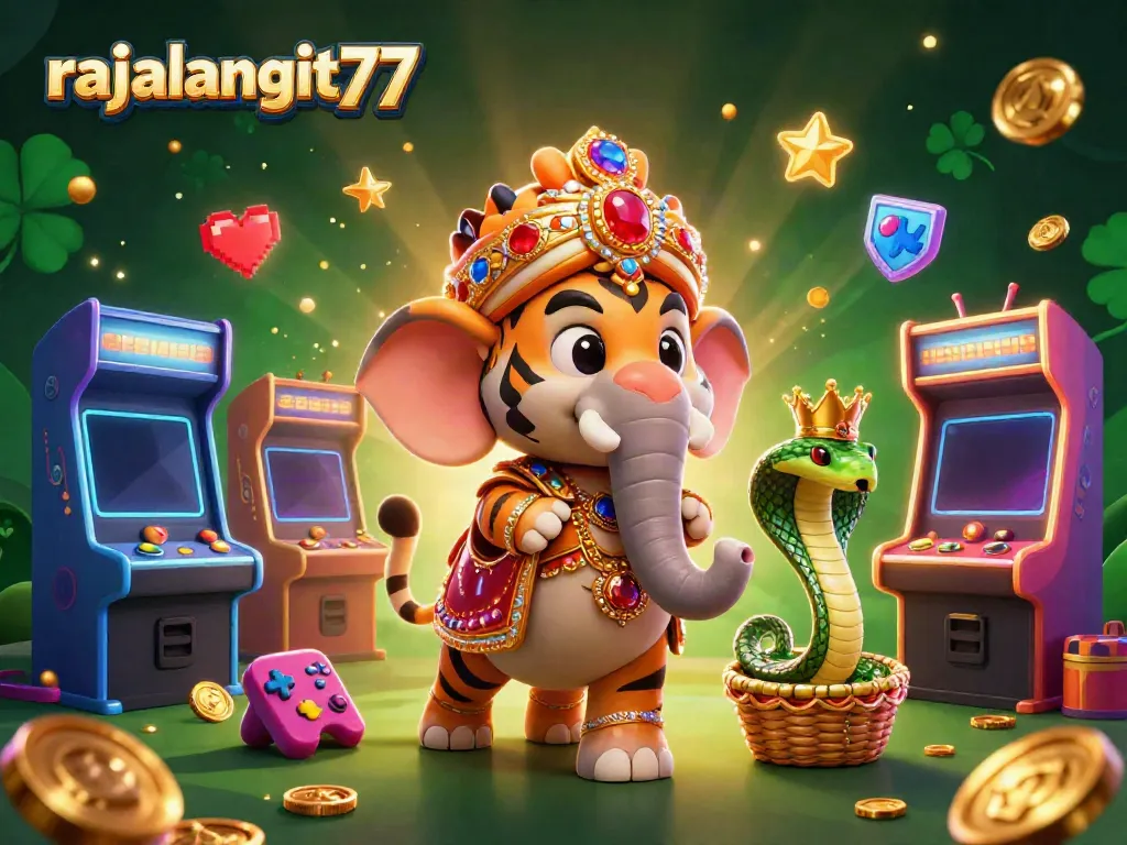 Gambarkan rajalangit77 dalam aksi bermain dengan elemen kasino berwarna-warni dan karakter yang mendebarkan.