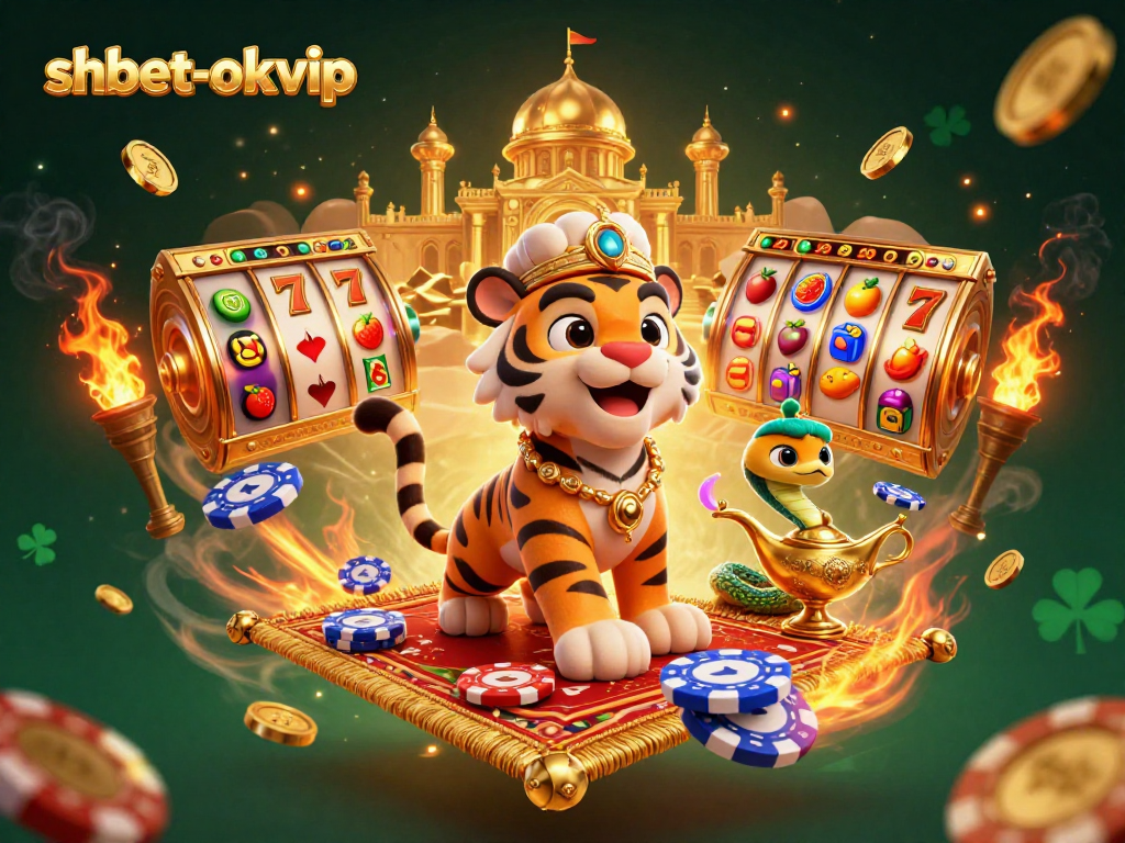 Experience thrilling slot jackpots with shbet-okvip in an enchanting 3D casino scene.