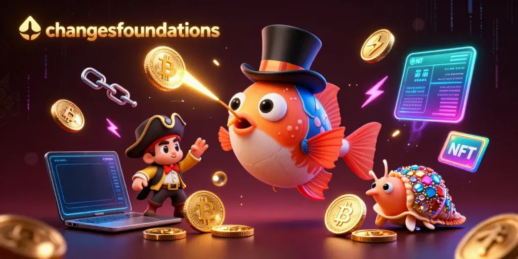 Engage in thrilling games at changesfoundations, featuring vibrant animated casino characters and cryptocurrency.