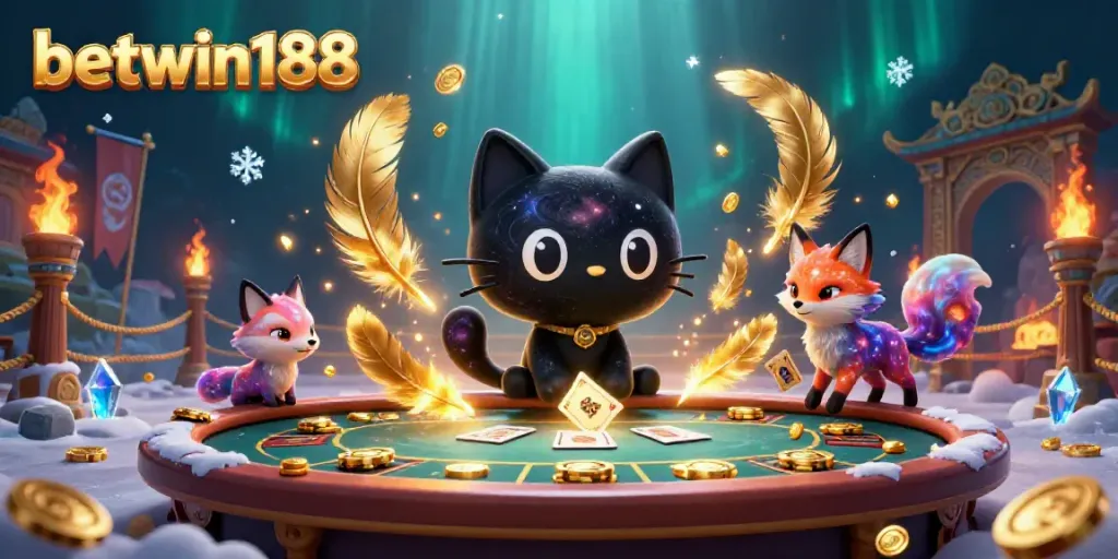 Menangkan permainan di betwin188 dengan kucing hitam galaksi di kasino kosmik.